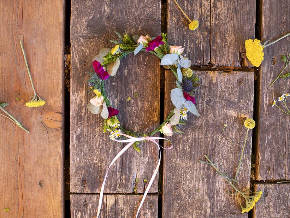 Sommerlicher Blumenkranz – Tollwasblumenmachen.de