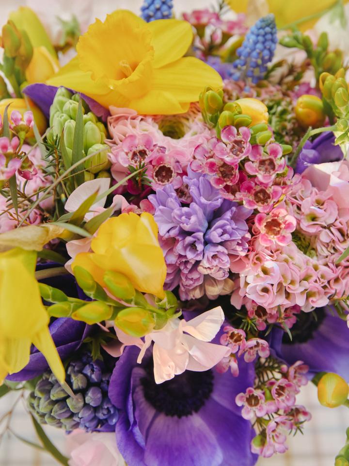 paasboeket lentebloemen