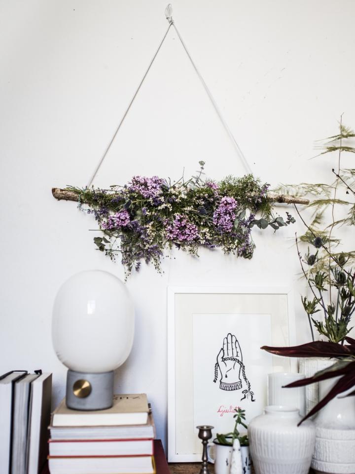 DIY Flower Wallhanging - Tollwasblumenmachen.de