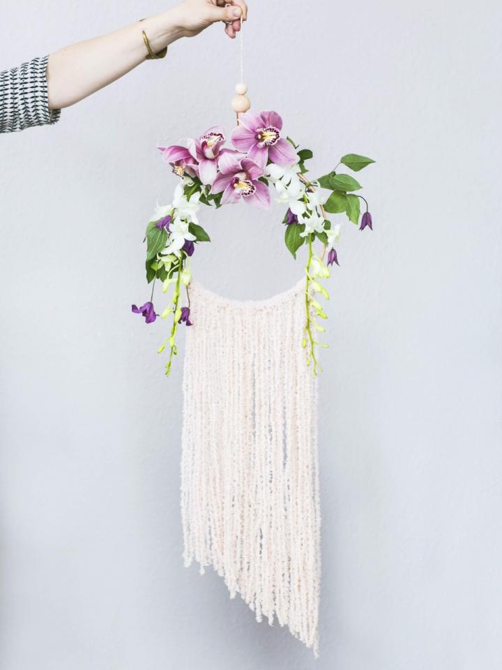 DIY: Wanddeko mit traumhaften Blumen Tollwasblumenmachen.de