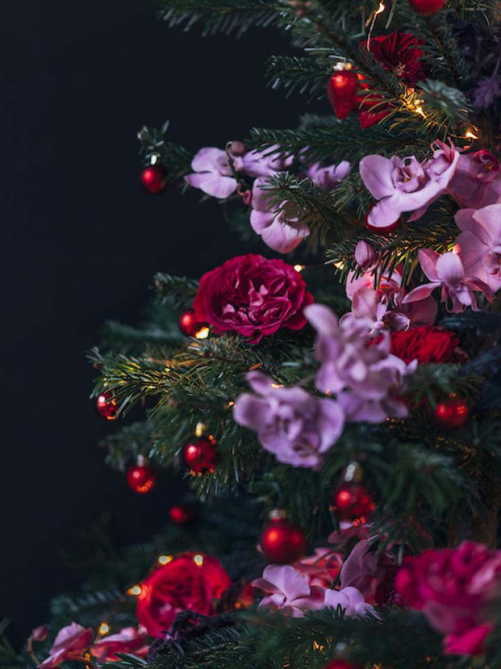 DIY: Blumen als Christbaumschmuck Tollwasblumenmachen.de