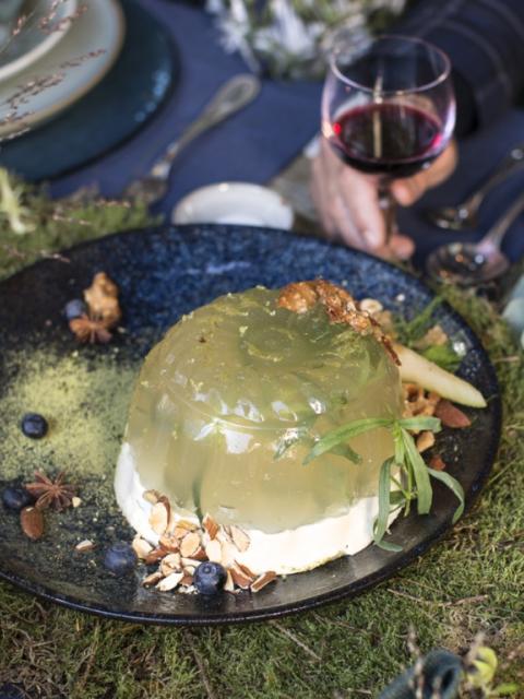 DIY: Luftiger Weihnachtspudding mit Birne und Fenchel - .Tollwasblumenmachen.de